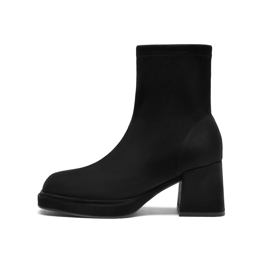 GOLDLION Fabric Ankle Boots Women's Black