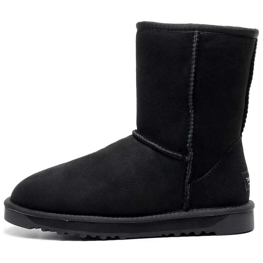 TASMAN AUS Sheepskin Thermal Shearling Fleece Lined Comfortable Classic Crew Snow Boots 2cm Unisex