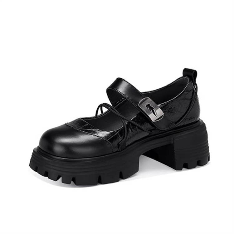 JESSICA SOPHIA Chunky Heel Mary Jane Shoes 5CM Women's
