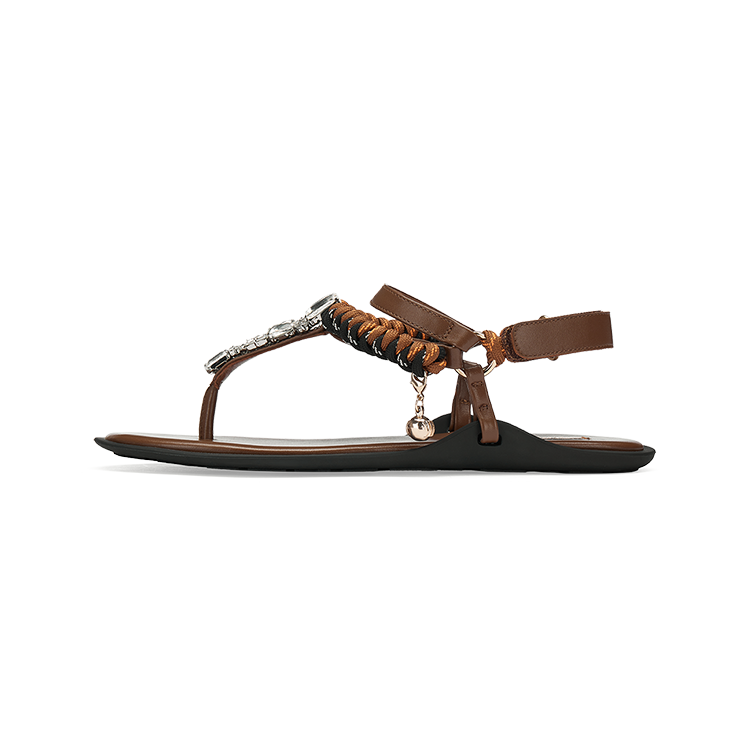 73Hours 73Hours Holiday Cycle One Strap Sandals Women's Brown