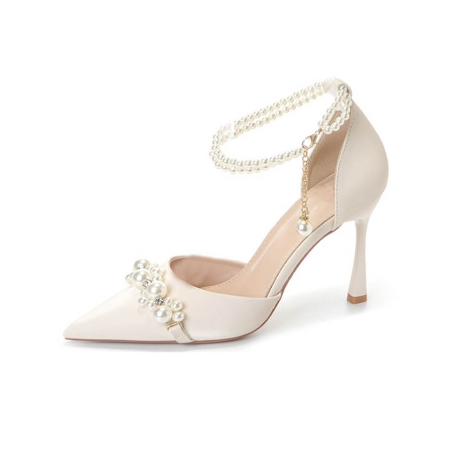 HKCP Pu Slim Heel High Heels 6.5cm Women's