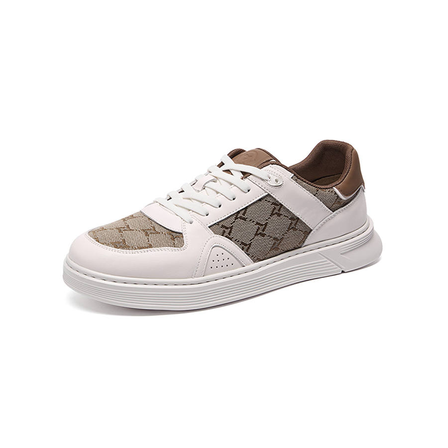 SEVEN Slip Resistant, Abrasion Resistant, Lightweight Low top Skateboard Shoes Men's Coffee