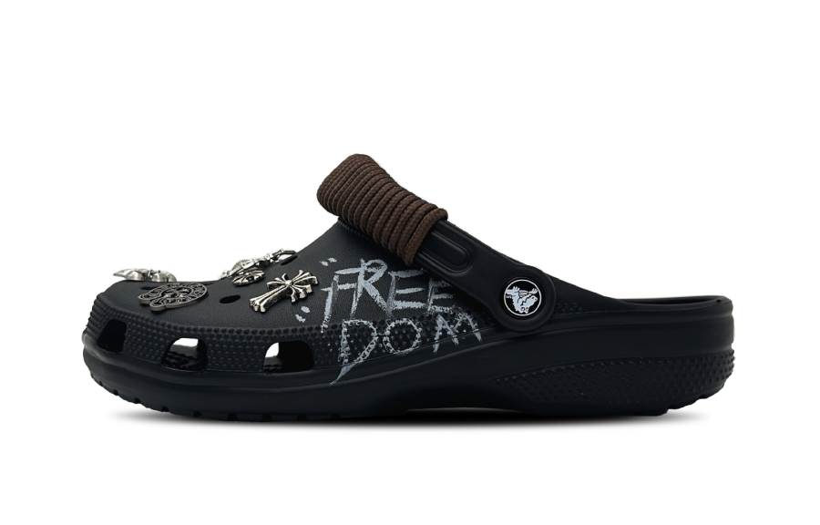 Crocs Classic Clog Freedom, Lace Up, Gothic Style, Outdoor Clogs Unisex