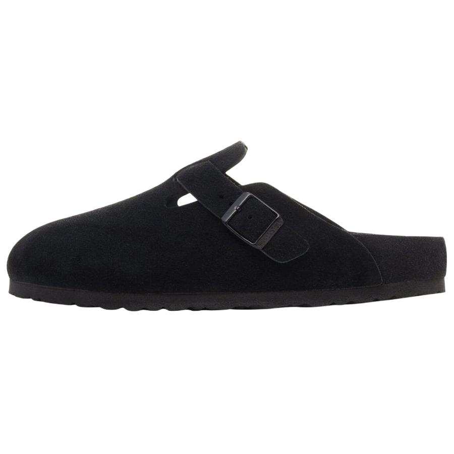 Birkenstock Boston EVA Abrasion Resistant Closed Toe Slippers Unisex Black Regular Loose Fit