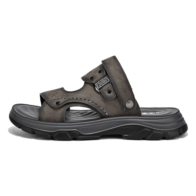 G.N.SHIJIA Microfiber Leather Stylish Sandal 3cm Men's