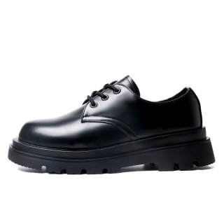 LUOMENG Men's Casual Shoes Men's Low Top Black