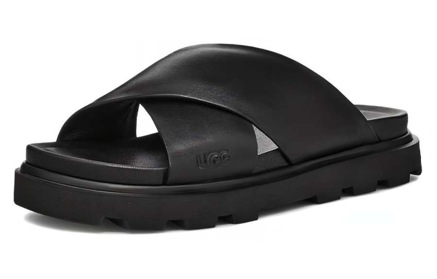 UGG UGG Capitelle Crossband Sandal Black Women's