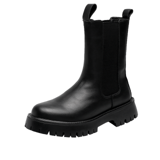 SHUILIXING Microfiber Leather Fleece Lined Thermal Platform Height Increasing Minimalist Style Versatile Short