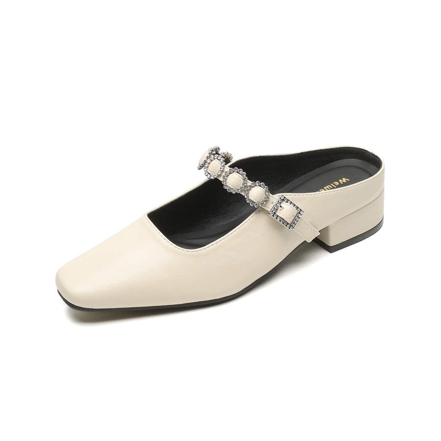 QITUMAUL Rubber Sole Odor Resistant Abrasion Resistant Slip Resistant Closed Toe Slippers Women's