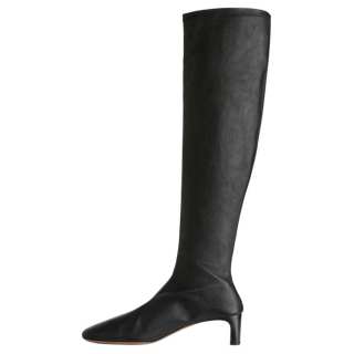 ARKET Sheepskin Knee high Boots 4.5cm Women's Black