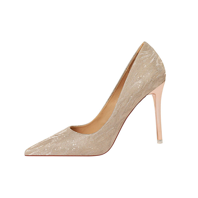BIGTREE BIGTREE Pu Slim Heel High Heels Women's