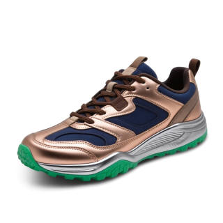 CAZXXO Low top Casual Shoes Men's Gold Blue