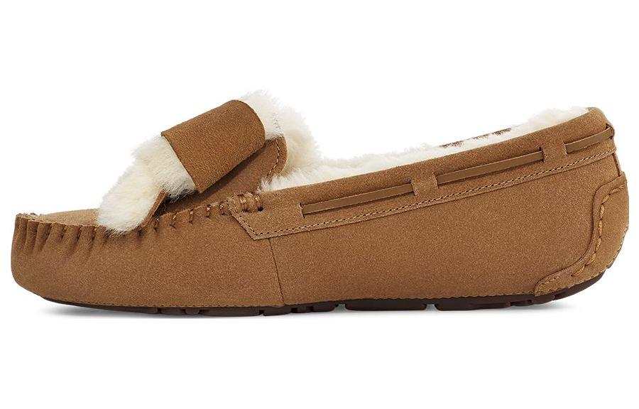 UGG UGG Dakota Fur Bow 'Chestnut' Women's