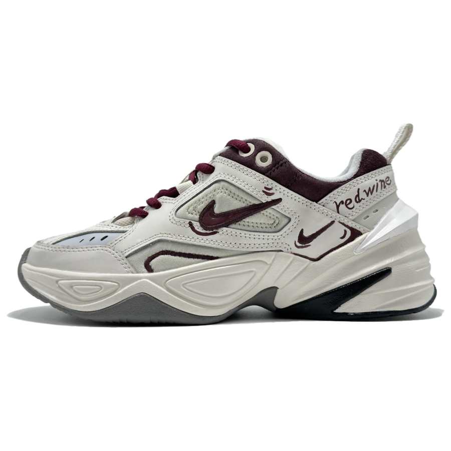 Nike Nike M2K Tekno Red, Vintage, Korean Style, Urban Chic Style, Height Increasing, Campus Style, Girlish