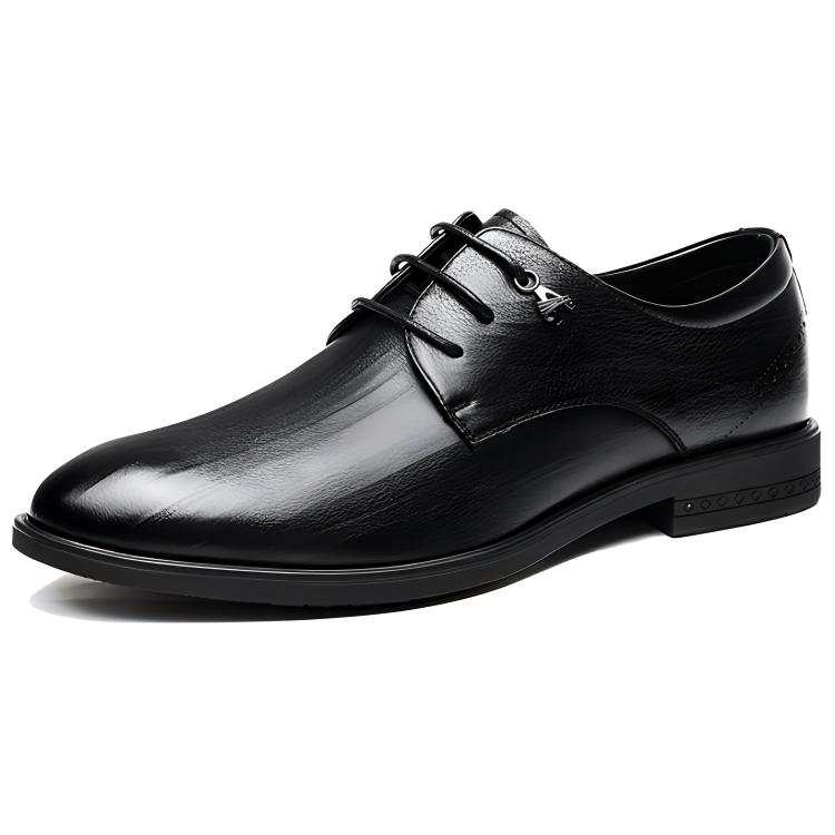 AOKANG Dress Shoes Men's Low Top Black, Dark Brown