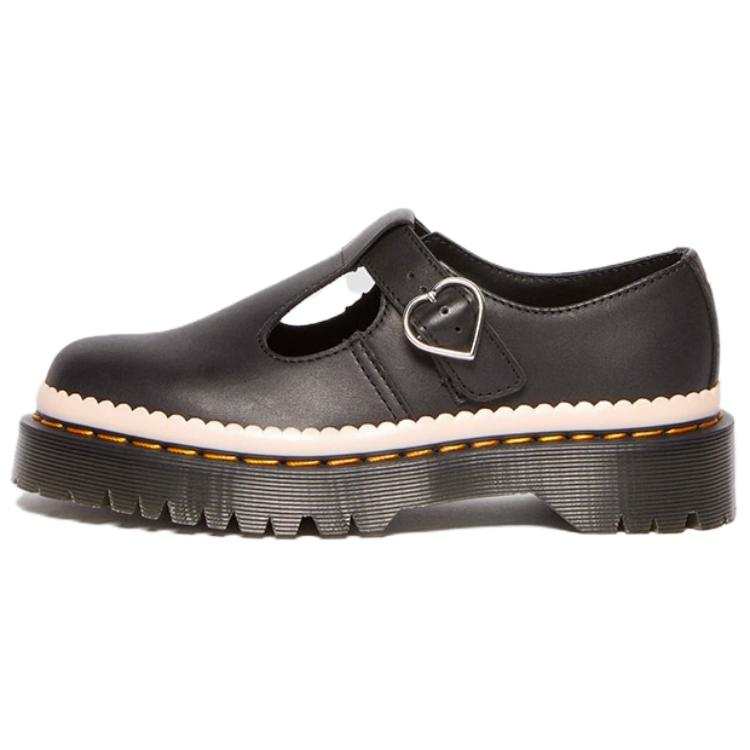 Dr.Martens 1460 POLLEY BEX Leather Casual Shoes 3.5cm Women's Black Pink