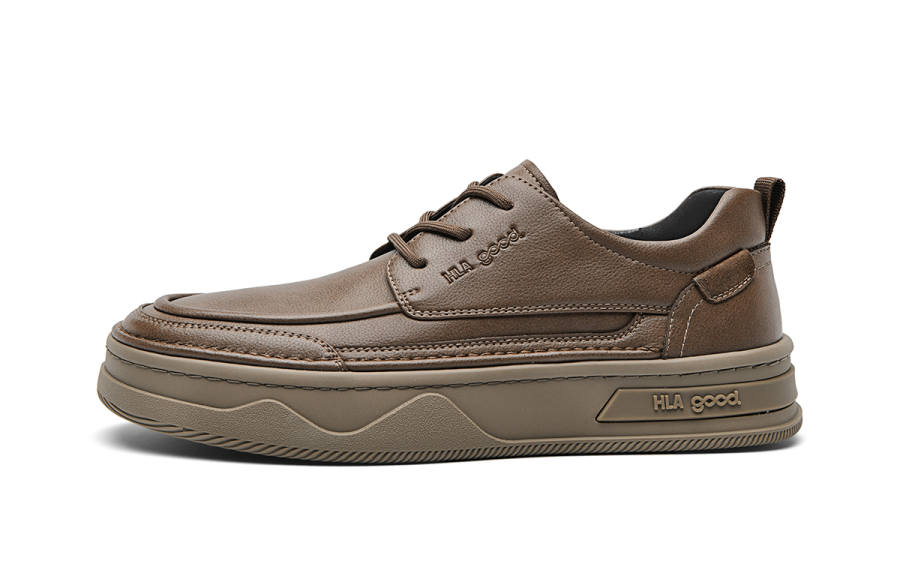 HLA Cow Split Leather Low top Skateboard Shoes Men's