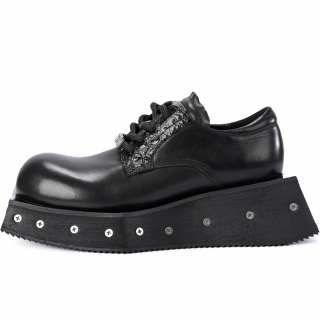 SUFEIDIMAN [Dark Hacker] Top Grain Cow Leather Casual Shoes Men's Black