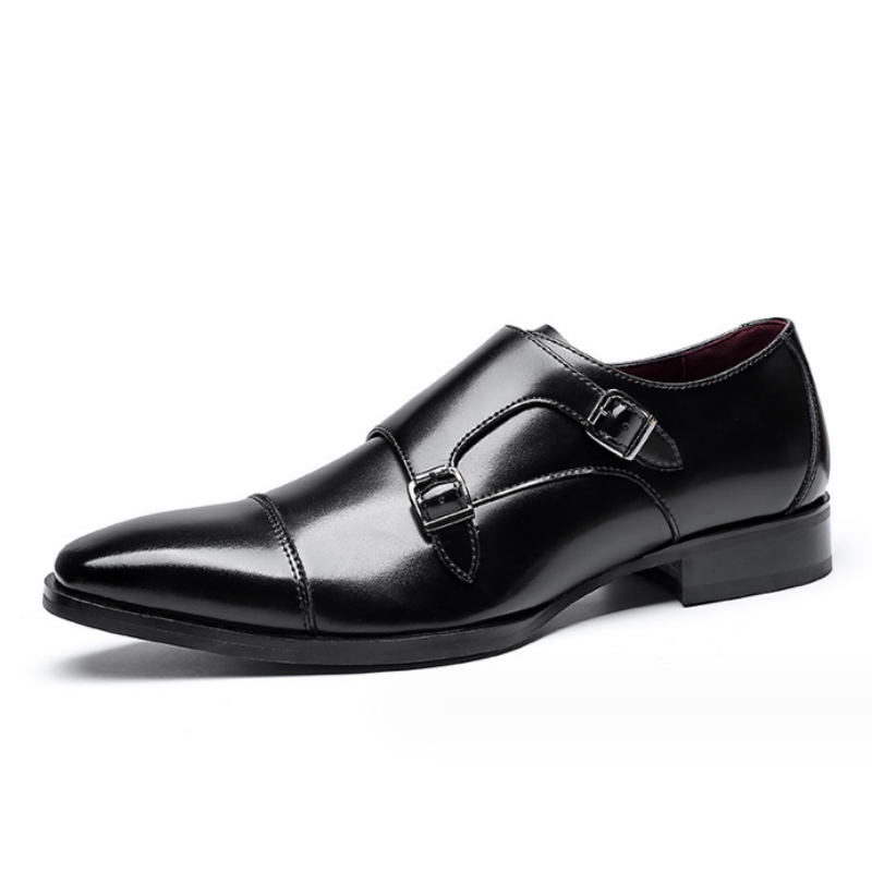 NIANZOUSUO Dress Shoes Men's Low Top Black/Brown