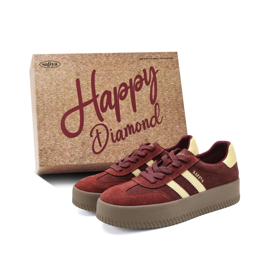 Safiya Low top Skateboard Shoes Women's Red Brown