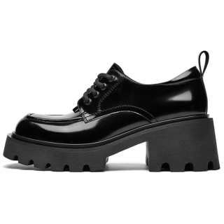 CHERYKALLY Top Grain Cow Leather Loafers 6.5cm Women's
