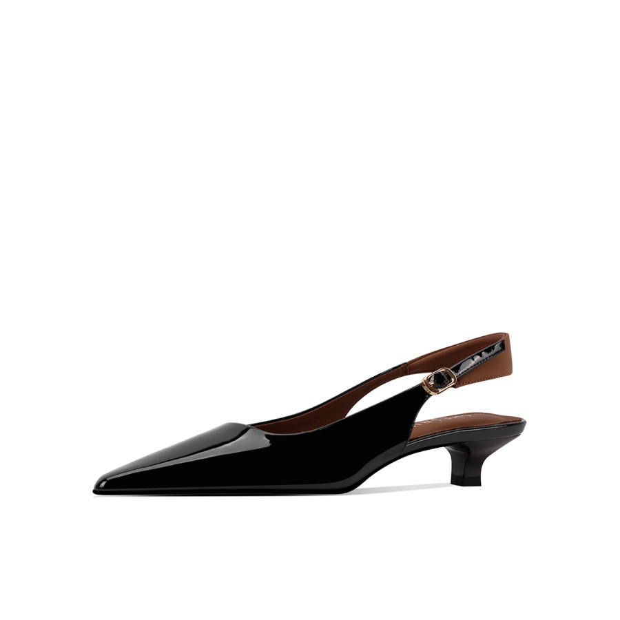 Shesrim Patent Leather Slim Heel High Heels Women's