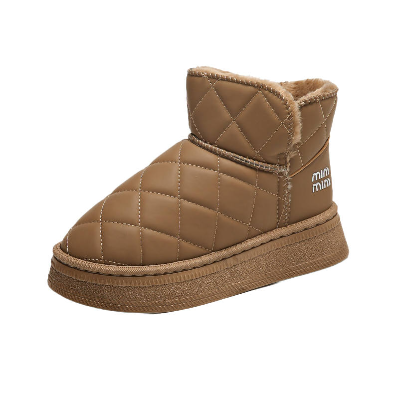 GONGNIULEITING Thermal Short Snow Boots Women's