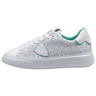 PHILIPPE MODEL Temple Leather Low top Skateboard Shoes Women's White Green