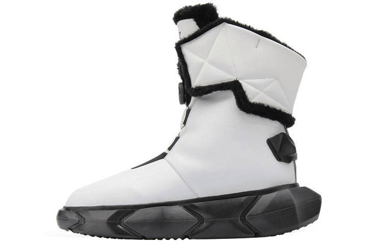 NORVINCY Snow Boots Unisex Black White