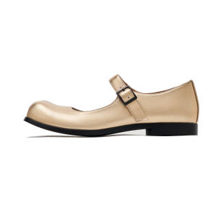 HOVANKI Top Grain Cow Leather Dupa Mary Jane Mary Jane Shoes Women's Wheat Gold