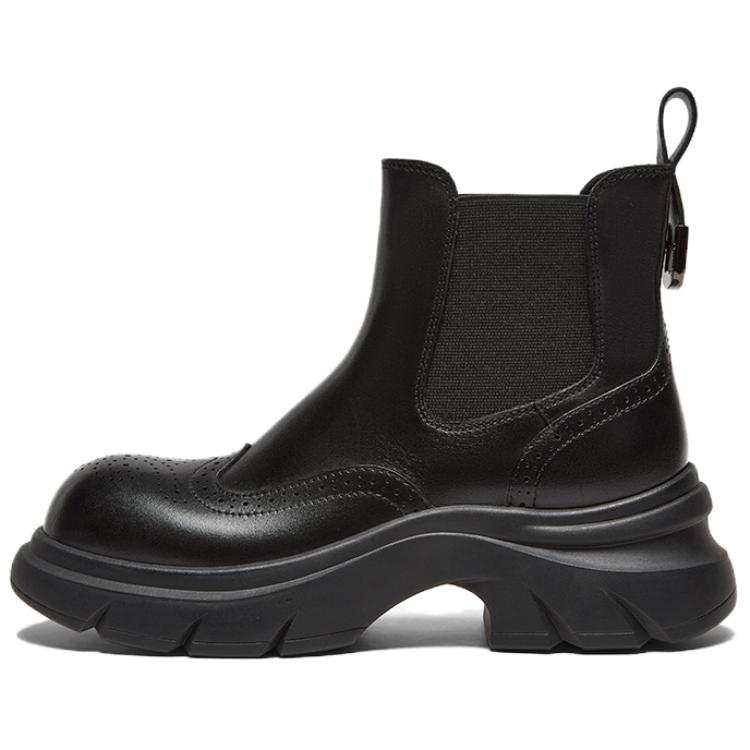 BASTO Cow Leather Short Chelsea Boots Women's