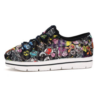 TT&MM Canvas Shoes Women's Low Top Dark Blue/White