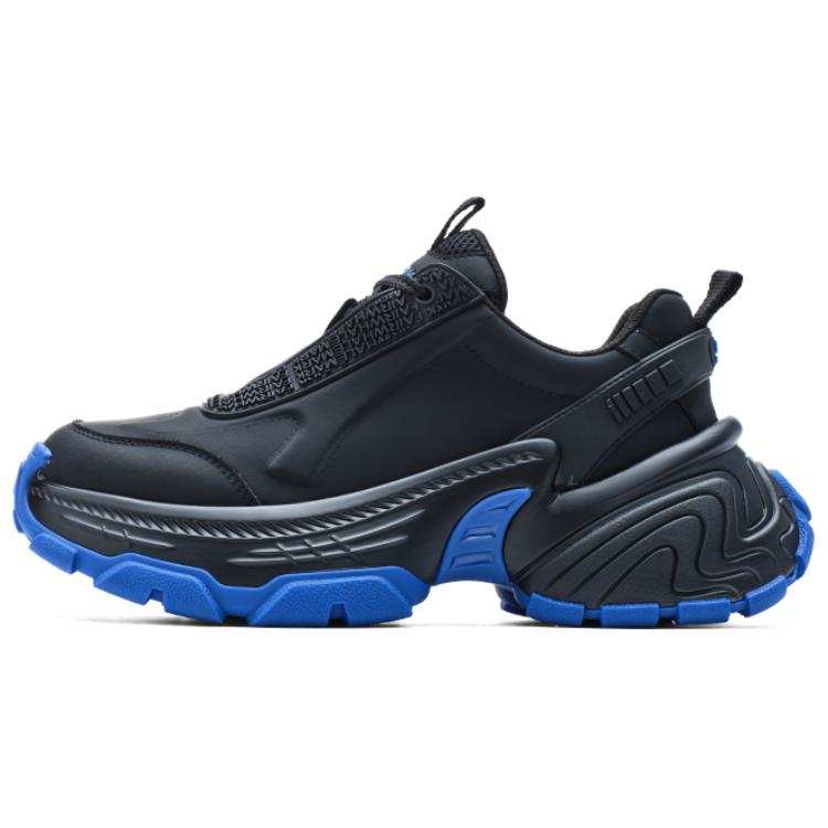 FAIRWHALE Chunky Sneakers Men's Low Top Blue/Black