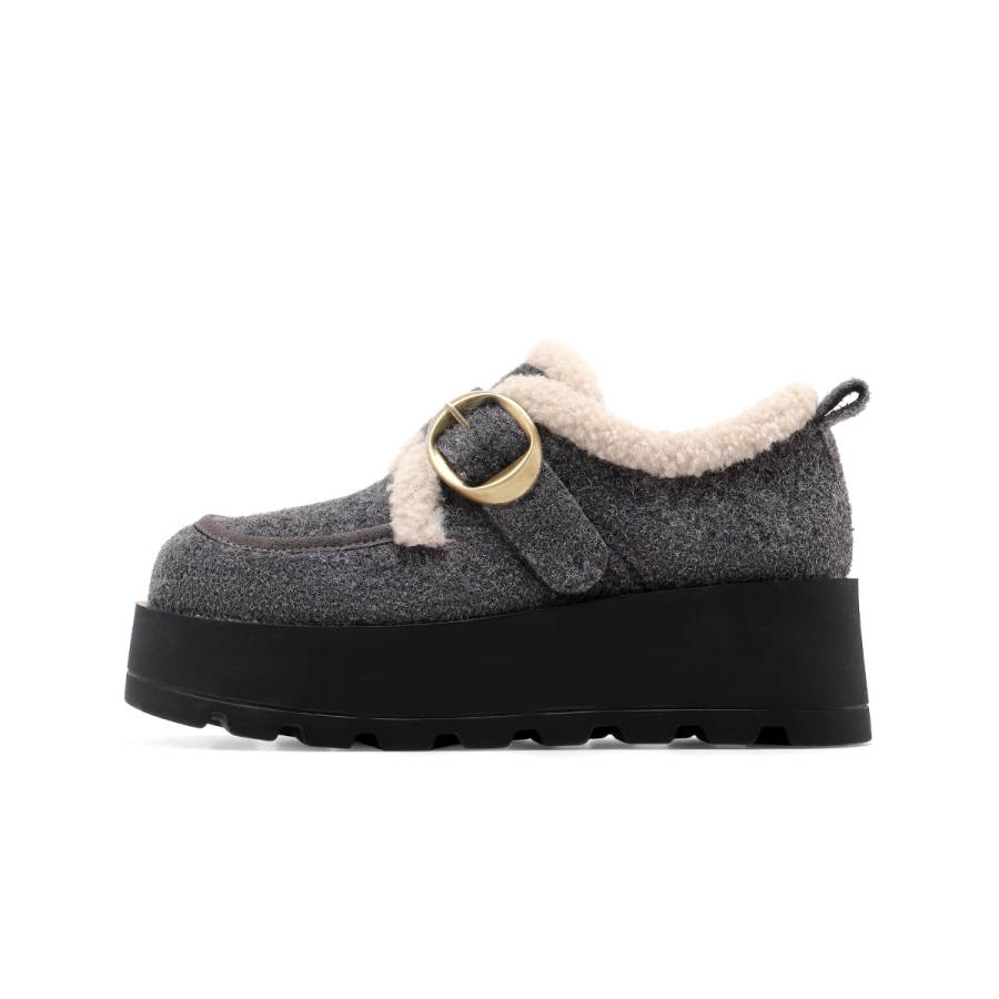 C°BANNER Fabric Thermal Short Snow Boots Women's Gray