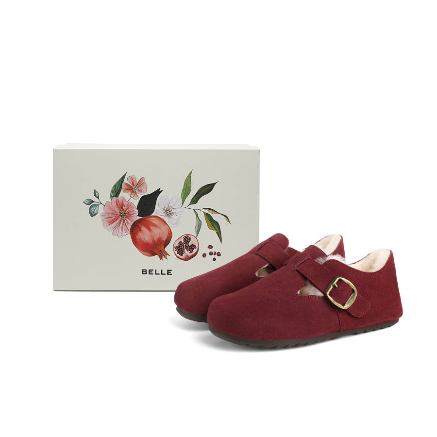 BELLE BELLE Family Blessing Collection Textile, Split Cow Leather