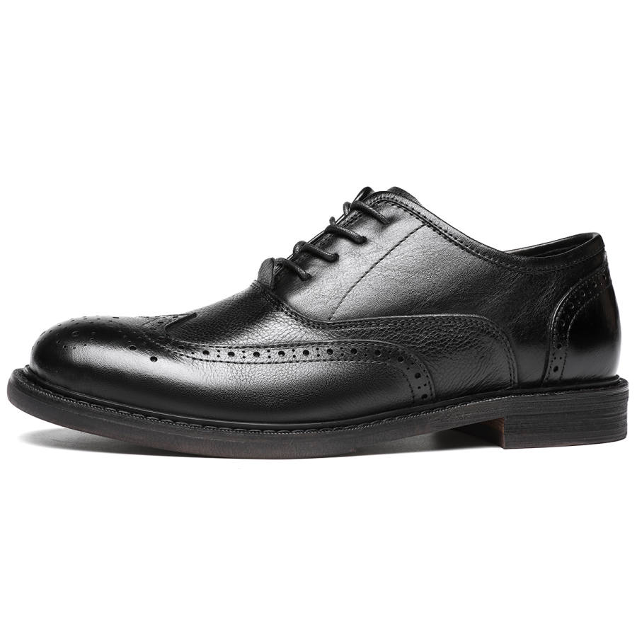 DIENGRLEY Top Grain Cow Leather Dress Shoes Men's