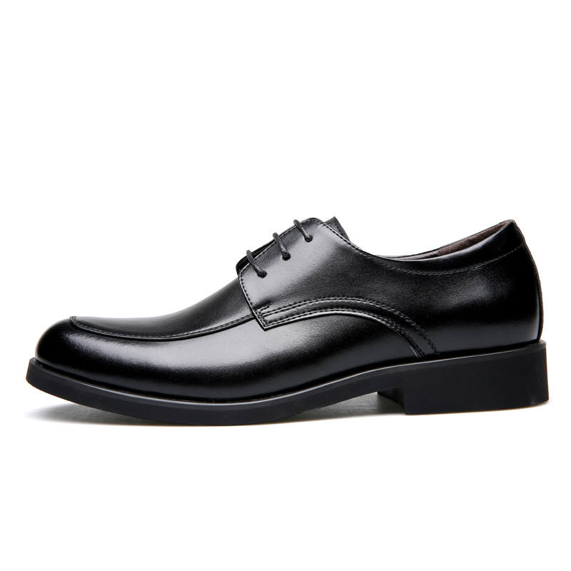 EGCHI Dress Shoes Men's Low Top Black/Dark Brown