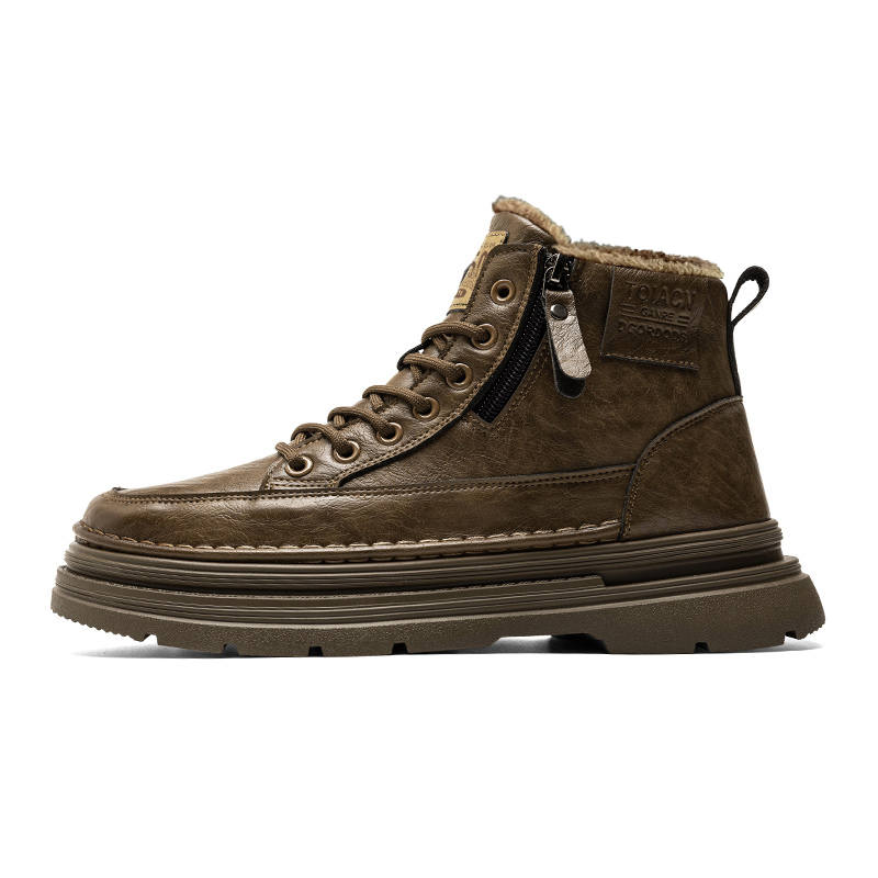 DAISHUTOU DAISHUTOU Microfiber Leather Combat Boots Men's