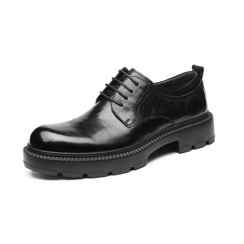 AOKANG Top Grain Cow Leather Dress Shoes Men's Black