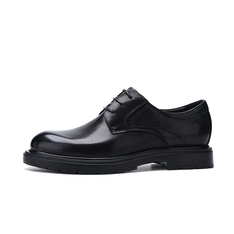 U7 Derby Shoes Top Grain Cow Leather Dress Shoes Men's Black