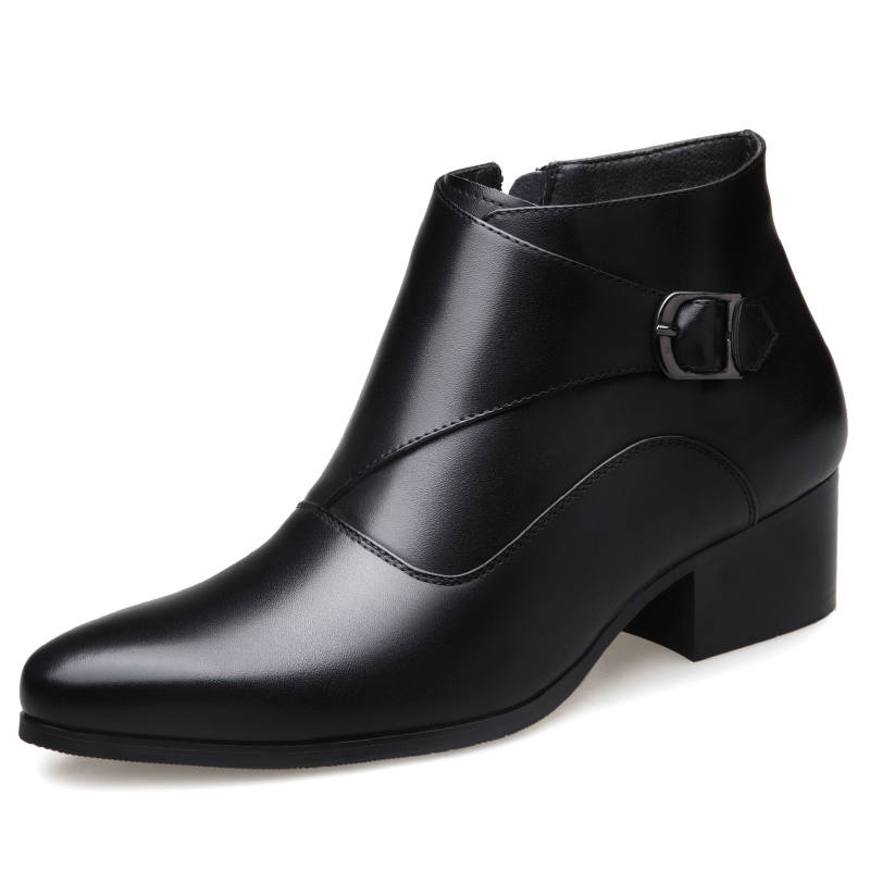 LUOMAIKE LUOMAIKE Leather Ankle Boots Men's Black