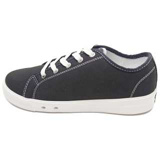 Izt Casual Shoes Hidden Wedge Slip Resistant, Abrasion Resistant, Breathable Low top Canvas Shoes Unisex Black