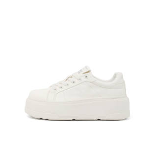TRANOI Top Grain Cow Leather Low top Skateboard Shoes Women's Ecru