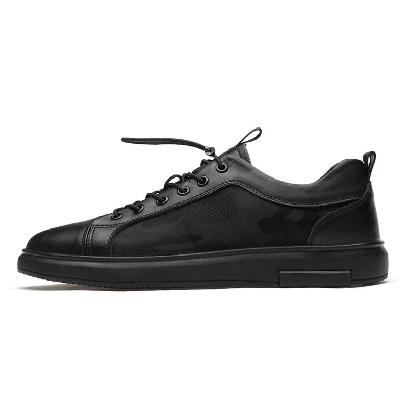 WENNAI Low top Skateboard Shoes Men's Black