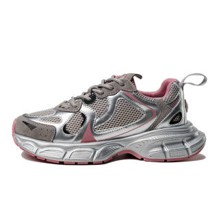 EBLIS HUNGI Mesh Low top Chunky Sneakers Women's Silver, Platform, Height Increasing