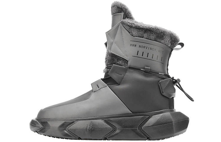 NORVINCY Snow Boots Unisex Iron Gray