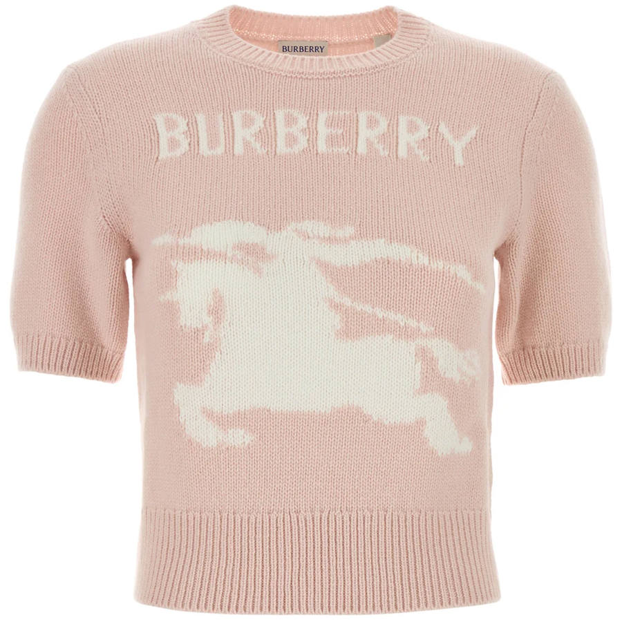 Burberry Ekd Intarsia-Knit Short Sleeved Jumper