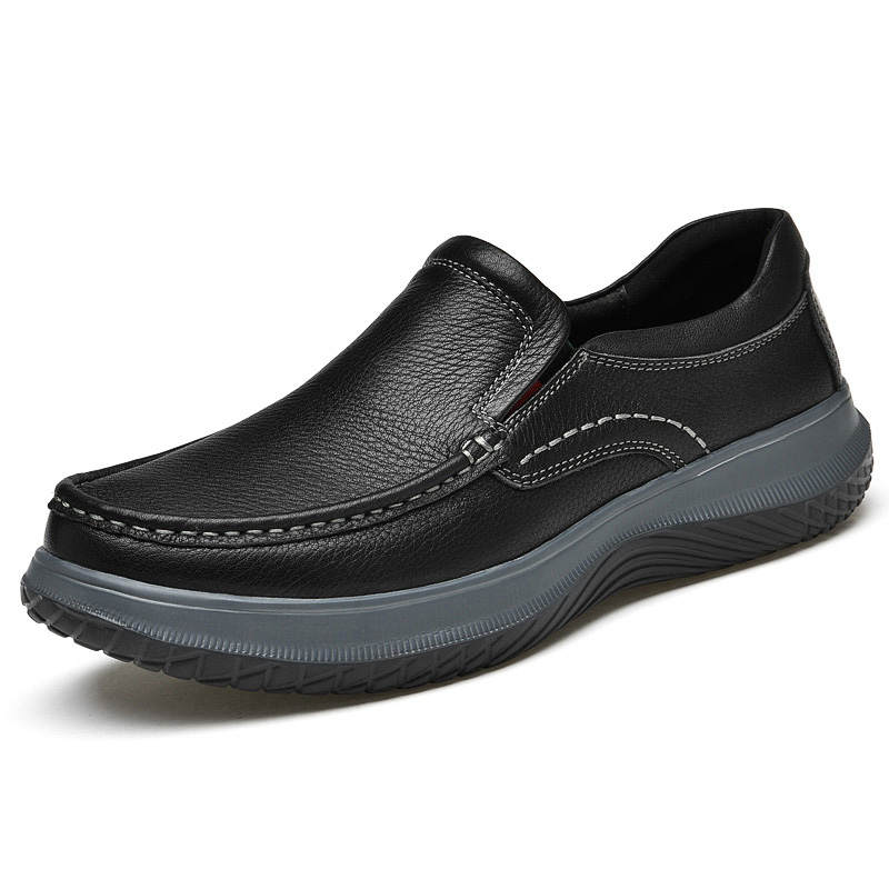 GONGNIULEITING Top Grain Cow Leather Casual Shoes Men's