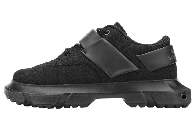 NORVINCY Chunky Sneakers Unisex Low Top Black