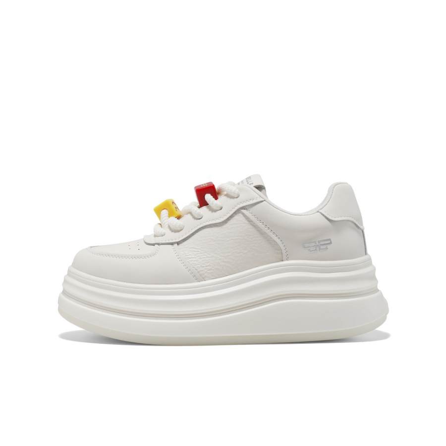 BELLE Low top Skateboard Shoes Women's White